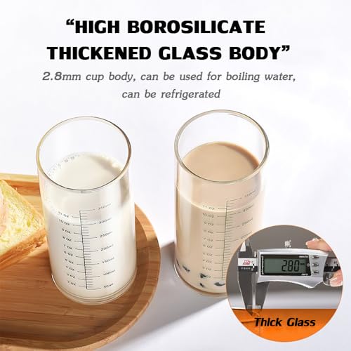 Vaso medidor de vidrio resistente a altas y bajas temperaturas miniatura 4