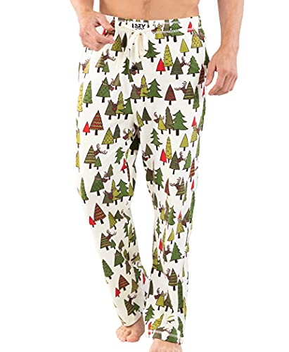 Lazy One Animal Pajama Pants for Men, Men's Separate Bottoms, Lounge Pants, Funny, Humorous, Animal, Fair Isle (No Peeking, X-Large)