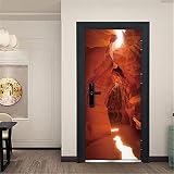 Autocollants de Style européen Simples sur Les Portes Home Design Vinyle peler et Coller des peintures murales de Papier Peint Affiches étanches A28 77x200 cm