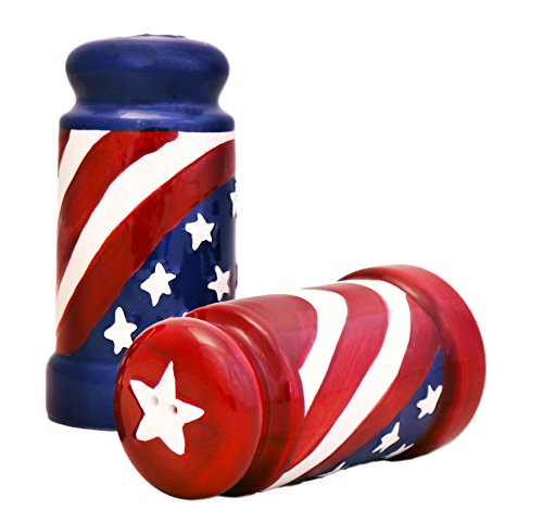 American Flag Salt & Pepper Set of 2 By Ack