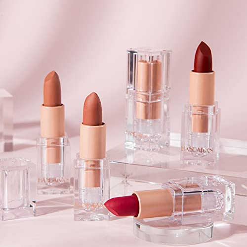 Nude Lipstick Matte Lipstick Long Lasting, Waterproof Non Stick Cup Velvet Lipstick Lip Gloss, Not Fade Non Drying Lipstick for Girls Women - Image 8