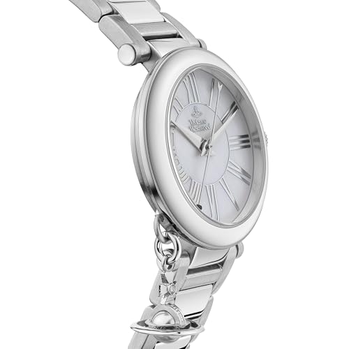 Vivienne Westwood Mother Orb Ladies Quartz Watch with Silver Dial and Silver Stainless Steel Bracelet VV006PSLSL4