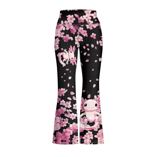 Image of Girls Flare Leggings 5-14T Cute Bell Bottoms for Girl Yoga Pants for Gym