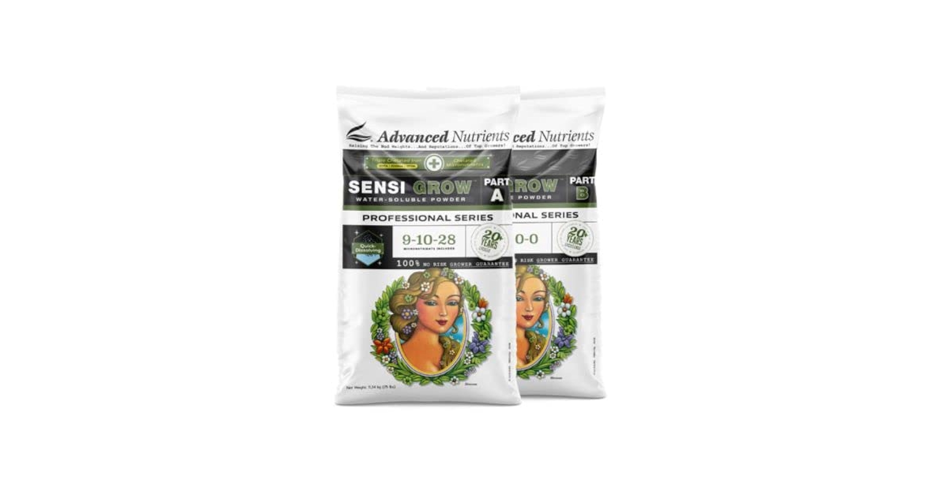 Sensi Grow Professional- Part A＆B Buy Sensi Grow A+B Powder by Advanced Nutrients | PEV