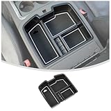 Linskip Full Center Console Organizer Tray Compatible with 2007-2014 Chevy Avalanche Suburban Tahoe Silverado 1500 2500hd 3500hd & GMC Sierra Yukon, Armrest Storage Tray, Interior Accessories