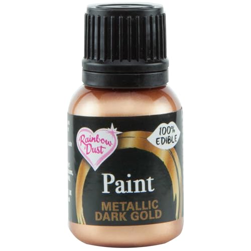 Rainbow Dust Metallic Lebensmittelfarbe in Dark Gold