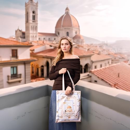 Tote Bag for Women Casual Shoulder Bag with Zipper and Inner Pocket for Work School Travel Shopping2