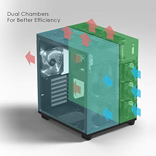 Anidees CL-CUBE-W-AR ATX Acier/verre trempé Cube