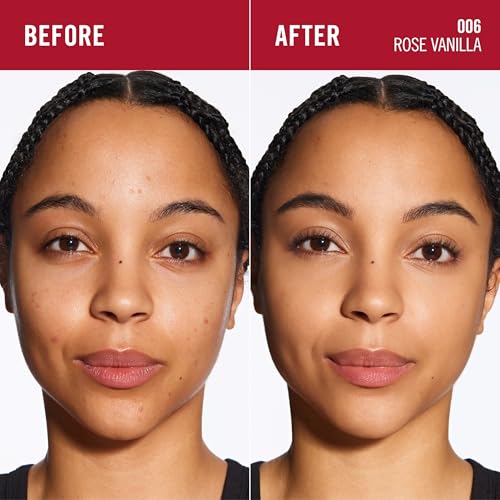 Rimmel Lasting Finish 25 HR Compact Foundation 006 Rose Vanilla, Matte Buildable Coverage, Powder-to-Cream - Image 4