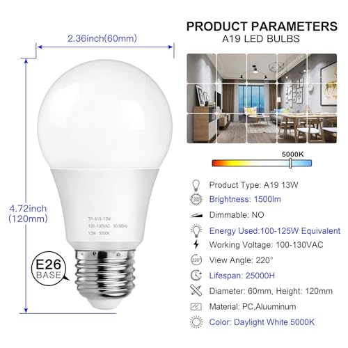 Maxvolador USNC-A19-1350-12 Led Light Bulbs 1500Lm thumb #2