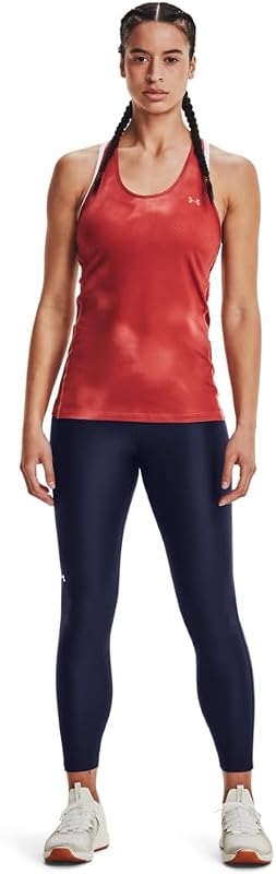 Women's HeatGear Armour High Waisted Ankle No-Slip Leggings image 3