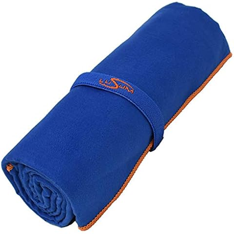 Lusum EXTRA LARGE Microfibre Sports Towel - 180cm x 90cm - Swimming - Beach - Gym - Camping - Travel - Fast Drying Cover