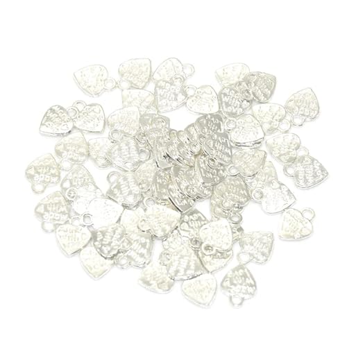 Breloques cœur en métal pour personnaliser vos bijoux faits maison ce week-end