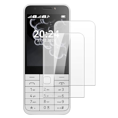 Shantime [2 Pack Tempered Glass Screen Protector Compatible with Nokia 230 2024 (2.8 Inch), HD Clear Anti-Scratch Bubble-Free Case Friendly