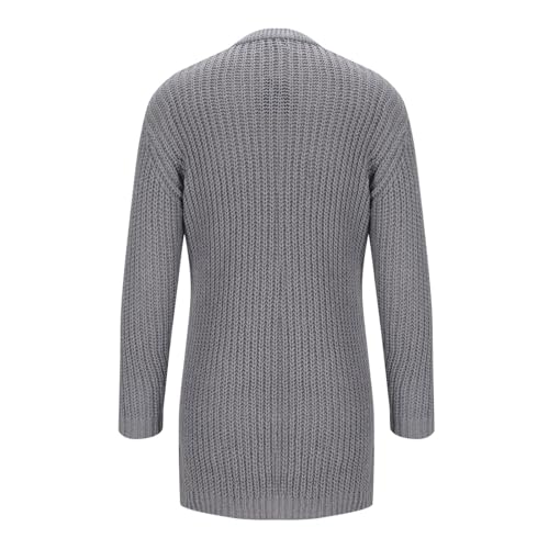 Men's Cardigan Sweaters Fall Winter Warm Knitted Lapel Oversized Cardigan Sweater Fashion Lightweight Lounge Cardigan2