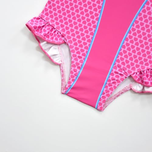 Image of Kids Girls Cute Kittycat Swimsuit with Swim Cap for 3-7 Years