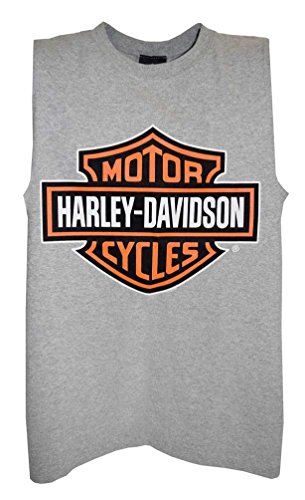 Harley-Davidson Men's Bar & Shield Tank Top, Gray Muscle T-Shirt 30296626 (XL)