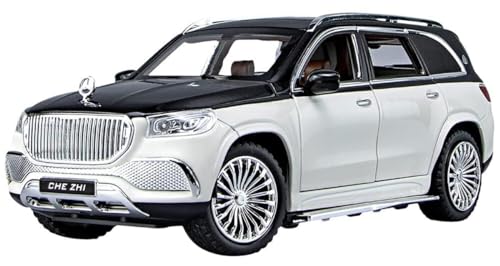 Image of Worshiper1:24 Diecast GLS600 Model Metal Pull-Back Car with Sound Light and Opening Doors: A Kids' Toy Vehicle Gift [Multicolor]