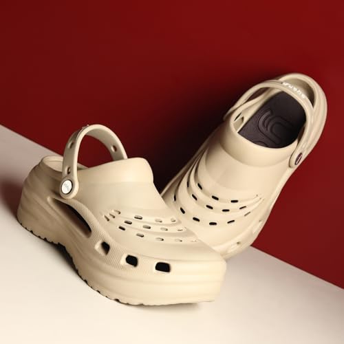 Image of YOHO High Heel Clogs for Women | Waterproof Monsoon Footwear & Rainy Sandals | Lightweight Cushioned Chappal
