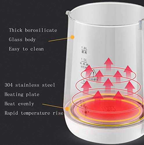 Tetera eléctrica de vidrio con control de temperatura miniatura 6