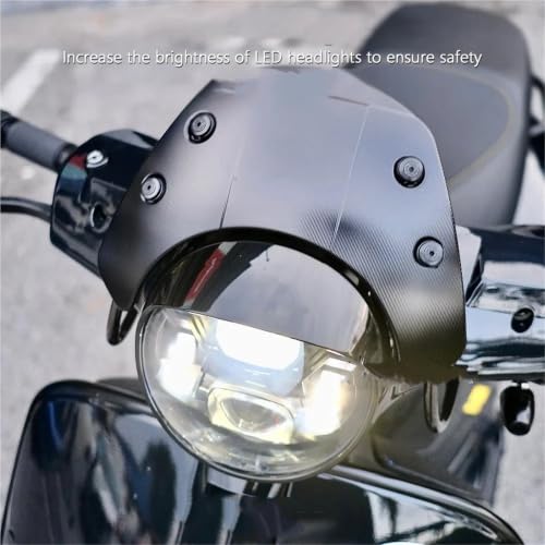 Phare de moto pour Vespa GTS300 assemblage LED noir chrome
