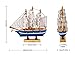 dedoot Wooden Sailboat 6 Pack Miniature Sailboat Model Ship Nautical Decor Tabletop Decorative Ornament for Ocean Theme Home Decor, 5.5x5x1.2 Inch