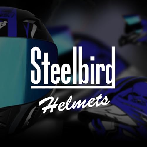 Image of Steelbird SBA-20 Strange ISI Certified Flip-Up Graphic Helmet for Men with Inner Silver Sunshield