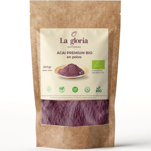 Açaí en Polvo Ecológico – 100% Natural y Puro | 120g | Superalimento Antioxidante y Energizante – Apto para Veganos – Fuente de Vitaminas, Minerales y Fibra