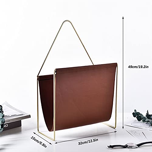 Support de rangement portable en cuir pour salon et bureau moderne