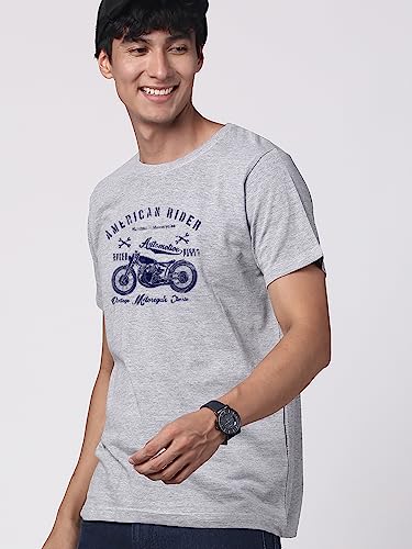 Image of ADRO Men's 100% Cotton Regular Fit T-Shirt