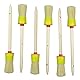 ROTIX-93123 6 Stück Ringpinsel Ø 30 mm Größe 6 | 6 St. Handwerkerqualität Rundpinsel Lackierpinsel helle Borste