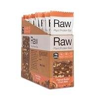 Amazonia Raw Protein Bar Peanut Butter Choc Melt – 10g Plant Protein, Vegan, Gluten-Free, Non-GMO, Clean Ingredients List, 4g Prebiotic Dietary Fiber, Made in Australia, 40g x 10 Pack