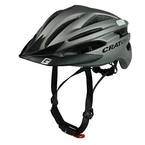 Cratoni Fahrradhelm Pacer, Anthracite matt - Reflektor, Gr. L-XL (58-62 cm) Cover