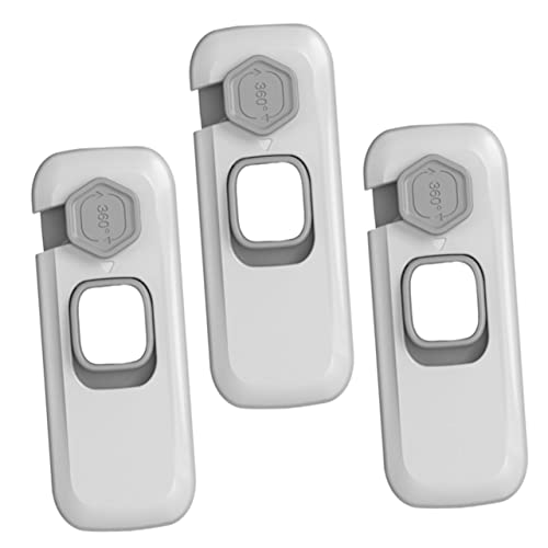 OFFIGAM 3 piezas Cerraduras de Seguridad para Cerraduras para Armarios y Protección Efectiva contra Atrapamientos Material para