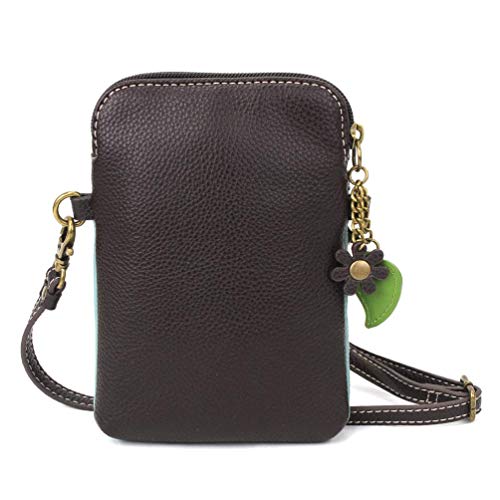 CHALA Daisy Crossbody Cell Phone Purse | Women's Wristlet Handbags with Adjustable Strap (Daisy_Teal)4