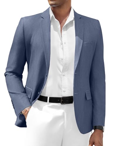 COOFANDY Mens Casual Blazer Slim Fit Suit Jacket Two Button Lightweight Sport Coat