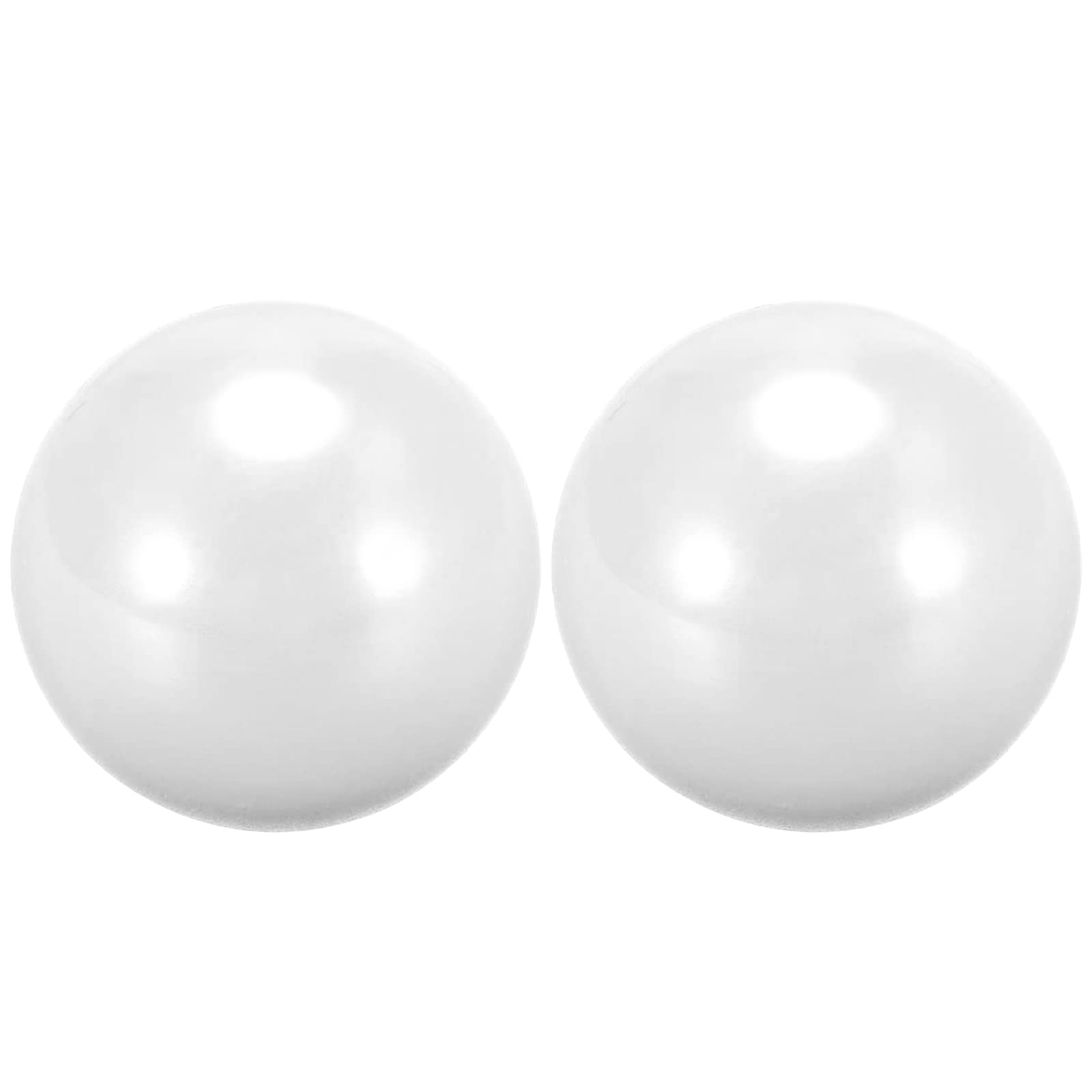 TAPDRA 2PCS Joystick Ball Top Handle Rocker Round Head Arcade Game DIY Parts Replacement - White