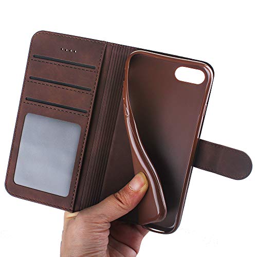 Capa para celular iphone 8,[capa de couro TPU de alta qualidade] [carteira] [capa para celular com f