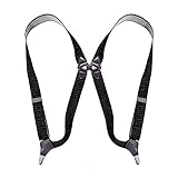 Hombres Tirantes Tirantes， Tirantes de moda for hombre, estilo Clip LATERAL, 3,5 Cm de ancho, resistente, grande, alto, ajustable, elástico, con Clip for la cadera, tirantes for pantalones, regalos fo