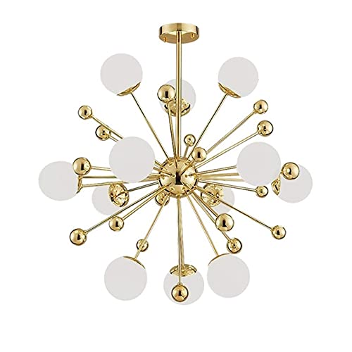 Lustre en verre LED moderne plafonnier blanc glacé G9
