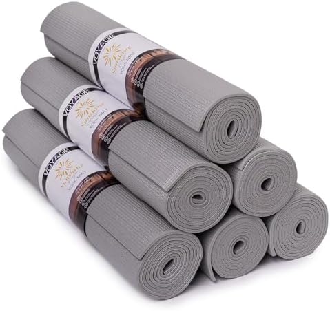 Sunshine Yoga Voyage Yoga Mat, 6 Pack, 72" x 24" Professional Stu...