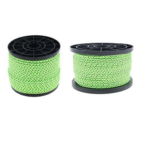 YIJU Refletivo Guyline Acampamento Corda Corda Cordão Varal - 2.5 milímetros de Diâmetro