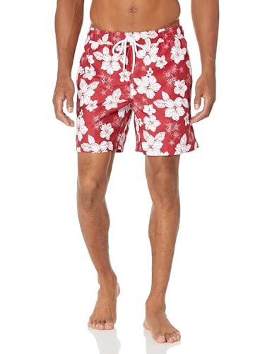 Image of Amazon Essentials Men's 7 inch Breathable Swim Trunks with Mesh Lining, Elastic Waist, Pockets, Drawstring Closure