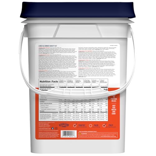 Augason Farms 4-Gallon Lunch & Dinner Variety Pail - Dehydrated Survival Food Kit - Long Shelf Life Ready to Eat Meals - Disaster Prep, Hiking & Camping Essentials - 113 Servings - Image 4