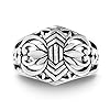 WILLOWBIRD Oxidized Sterling Silver Celtic Filigree Ring for Women (Size 8)