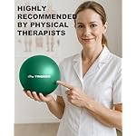 Trideer Exercise Balls Physical Therapy, 9 Inch Pilates Ball Between Knees for Physical Therapy, Mini Exercise Ball - Yoga Ball, Small Workout Balls for Core Strength and Back Support with Guide - Image 2