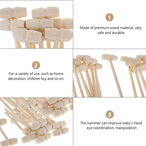 NUOBESTY Mini krab hamers,Houten kreeft Mallet,Multifunctionele krab hamer,Educatief speelgoed voor kinderen 20st - Image 8