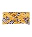 Produktbild YSTRDY Damen Haarschmuck, Haarband, Bandana mit Knoten in gelb mit bunten Blumen und floramen Muster (490-768)