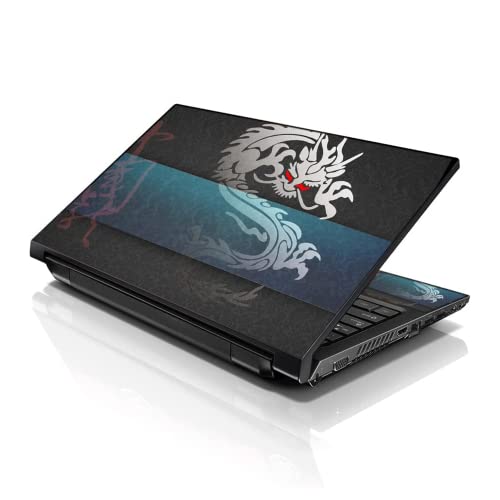 Image of LSS Laptop 15 15.6 Skin Cover with Colorful Cool Dragon Pattern for HP Dell Lenovo Apple Asus Acer Compaq - Fits 13.3 inch 14 inch 15.6 inch 16 inch (2 Wrist Pads Free)