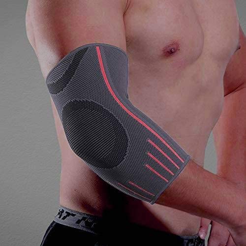 serveuttam® Elbow Support for Gym Badminton (1 Pc) - Elbow Brace for Men Women Workout | Elbow Compression Sleeves for Tendonitis Pain Relief, Tennis, Volleyball, Cricket - Elbow Pain (Red, XL) (B092DN8C3Y) Amazon Price History, Amazon Price Tracker
